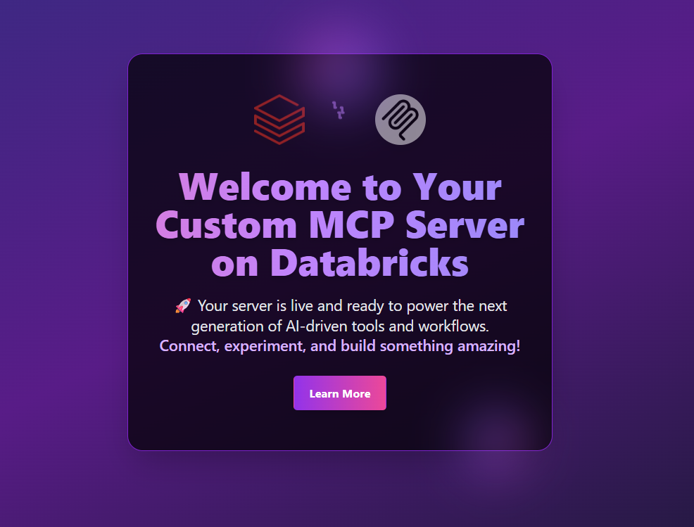 Custom MCP Landing Page