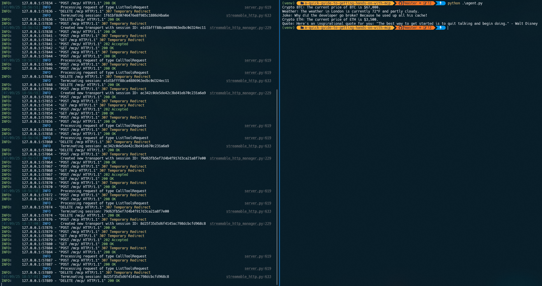 MCP Server and Agent Demo