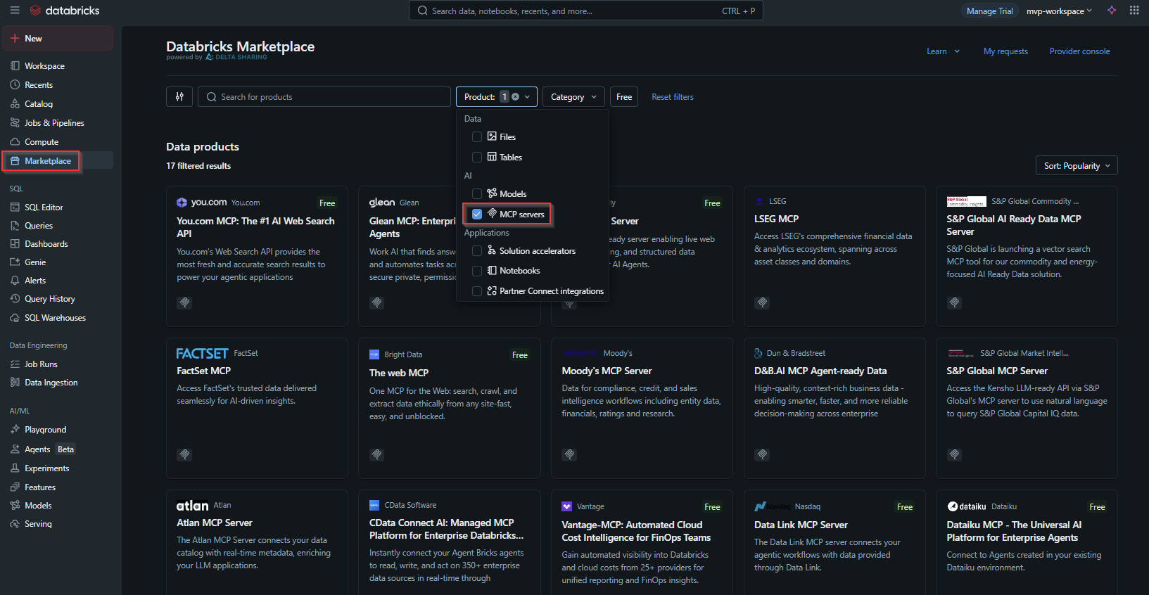 External MCP Catalog