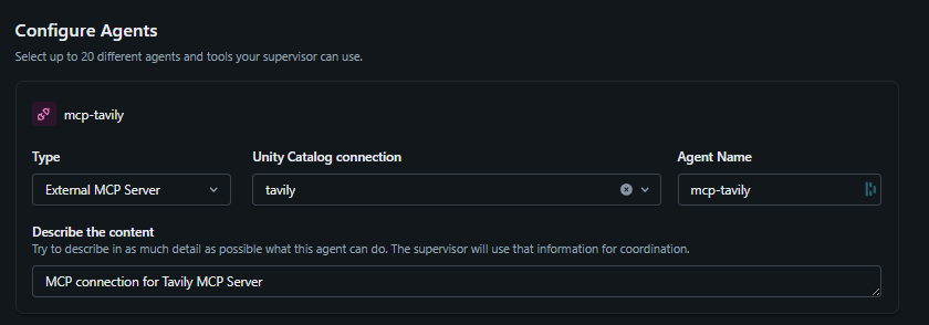 Tavily Marketplace Setup Step 4